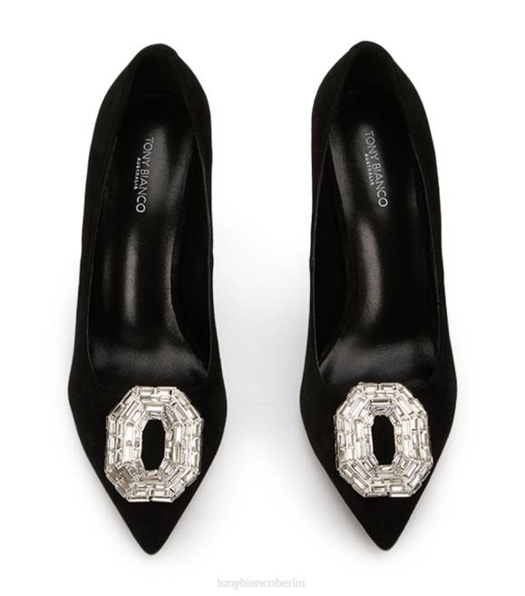 Bling Heels| de Tony Bianco Frauen Alison Heels schwarzes Wildleder 4624297